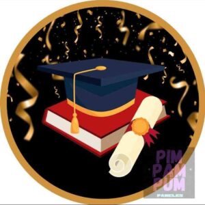 Panel sublimado redondo - Graduación