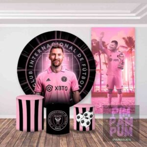 Panel redondo, fundas para mesas y panel lateral – MESSI - INTER MIAMI