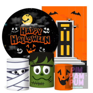 KIT PANEL REDONDO, PANEL LATERAL Y FUNDA PARA MESAS - HALLOWEEN
