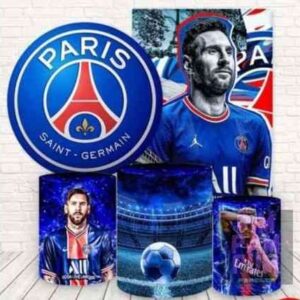 Panel redondo, fundas para mesas y panel lateral – MESSI - Paris Saint-Germain