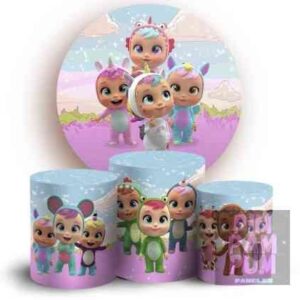 KIT PANEL REDONDO Y TRIO DE FUNDAS - BEBE LLORONES