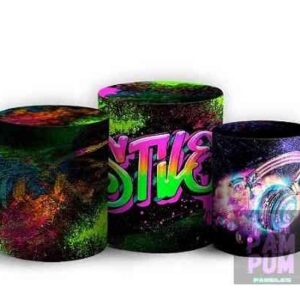 Trío de Fundas para mesas cilíndricas - NEON