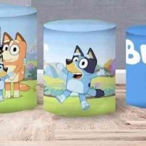Trío de Fundas para mesas cilíndricas - BLUEY