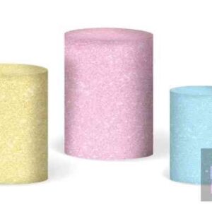 Trío de Fundas para mesas cilíndricas - GLITTER