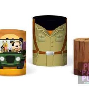 Trío de Fundas para mesas cilíndricas - MICKEY SAFARI