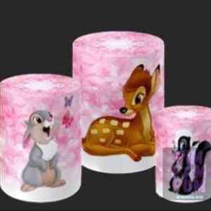 Trío de Fundas para mesas cilíndricas - BAMBI