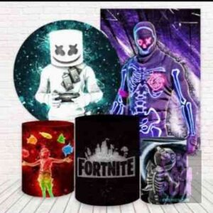 Panel redondo, fundas para mesas y panel lateral – FORTNITE