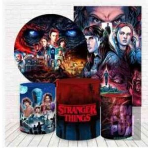 Panel redondo, fundas para mesas y panel lateral - STRANGER THINGS