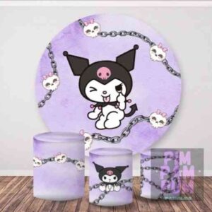 KIT PANEL REDONDO Y TRIO DE FUNDAS – KUROMI