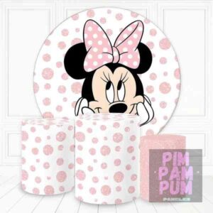 KIT PANEL REDONDO Y TRIO DE FUNDAS - MINNIE
