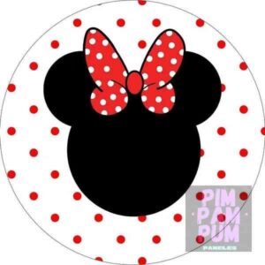 Panel Redondo Sublimado - Minnie