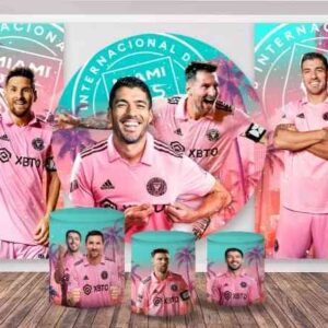 MEGA KIT  - PANEL REDONDO, PANELES LATERALES Y FUNDA PARA MESAS - SUAREZ Y MESSI