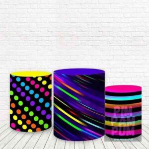 Trío de Fundas para mesas cilíndricas - NEON