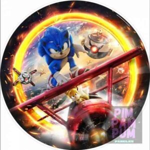 Panel sublimado redondo - Sonic