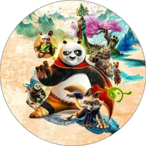 Panel sublimado redondo - Kung Fu Panda