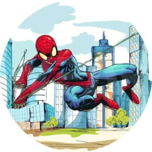 Panel redondo sublimado – Hombre Araña