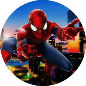 Panel redondo sublimado – Hombre Araña