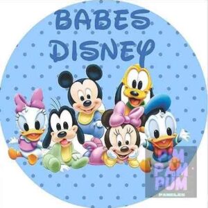Panel sublimado redondo - Bebes Disney