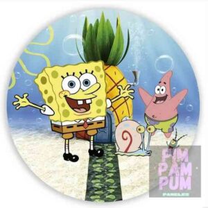 Panel sublimado redondo – BOB ESPONJA