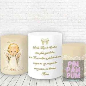 Trío de Fundas para mesas cilíndricas - BAUTISMO