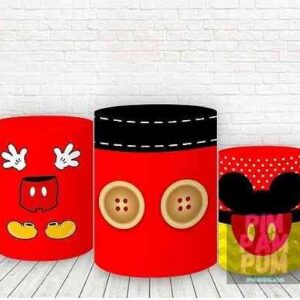 Trío de Fundas para mesas cilíndricas - MICKEY