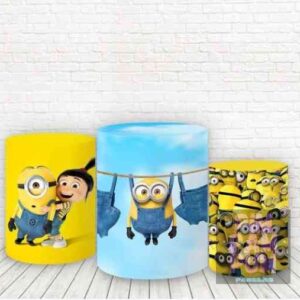 Trío de Fundas para mesas cilíndricas - MI VILLANO FAVORITO – MINIONS