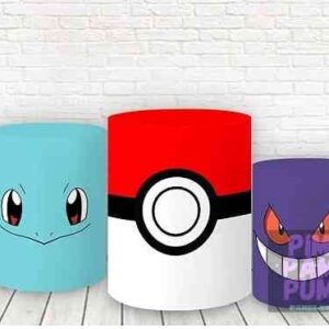 Trío de Fundas para mesas cilíndricas - POKEMON