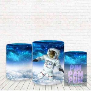 Trío de Fundas para mesas cilíndricas - ASTRONAUTA NASA