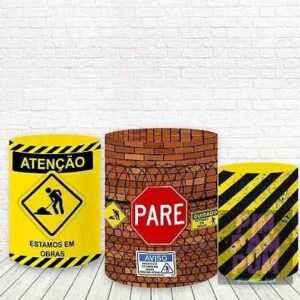 Trío de Fundas para mesas cilíndricas - CONSTRUCCION