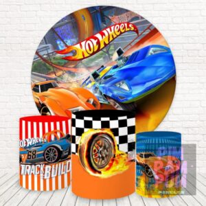 KIT PANEL REDONDO Y TRIO DE FUNDAS - HOT WHEELS