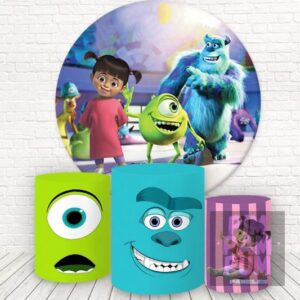 KIT PANEL REDONDO Y TRIO DE FUNDAS - MONSTER INC