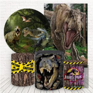 Panel redondo, fundas para mesas y panel lateral – DINOSAURIO