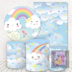 Panel redondo, fundas para mesas y panel lateral – LLUVIA DE AMOR