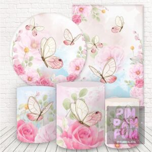 Panel redondo, fundas para mesas y panel lateral – MARIPOSAS