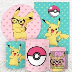 Panel redondo, fundas para mesas y panel lateral – POKEMON PIKACHU