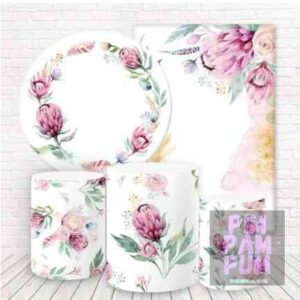 Panel redondo, fundas para mesas y panel lateral – FLORAL