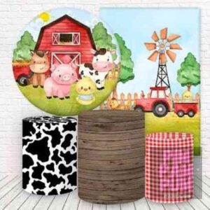 Panel redondo, fundas para mesas y panel lateral – GRANJA