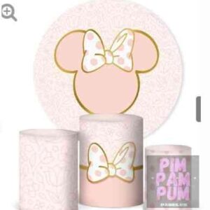 KIT PANEL REDONDO Y TRIO DE FUNDAS - MINNIE