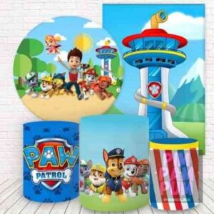 Panel redondo, fundas para mesas y panel lateral – PAW PATROL