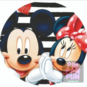 Panel sublimado redondo - Mickey y Minnie