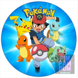 Panel sublimado redondo - Pokemon