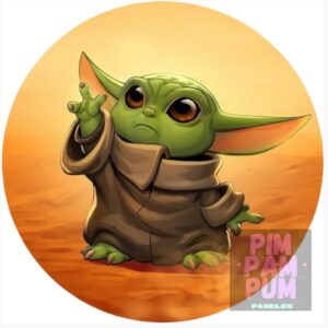 PANEL REDONDO - BABY YODA STAR WARS