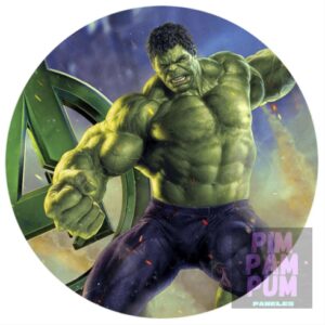Panel sublimado redondo – Hulk