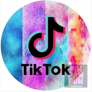 Panel sublimado redondo - TIK TOK