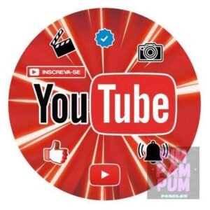 Panel sublimado redondo - YOUTUBE