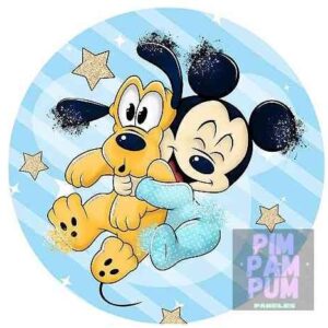 Panel sublimado redondo - Bebes Disney