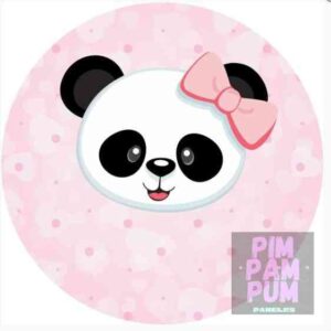 Panel sublimado redondo - Panda