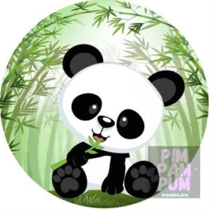 Panel sublimado redondo - Panda