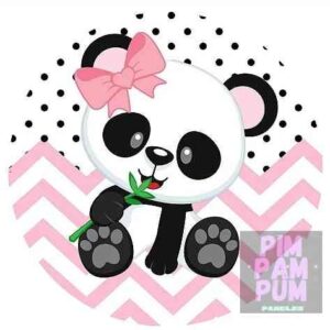 Panel sublimado redondo - Panda