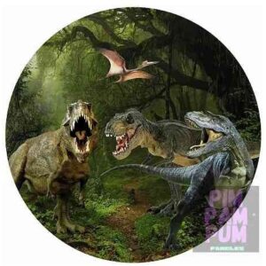 Panel sublimado redondo - Dinosaurio